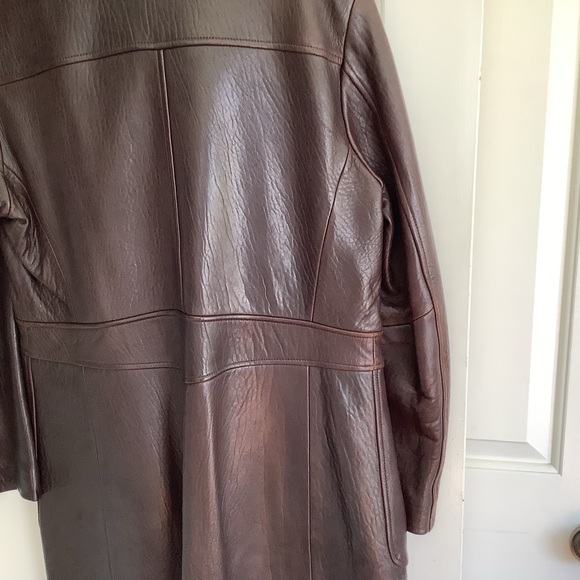 Reilly Olmes  Genuine Leather Brown Womens Coat L - Picture 7 of 14